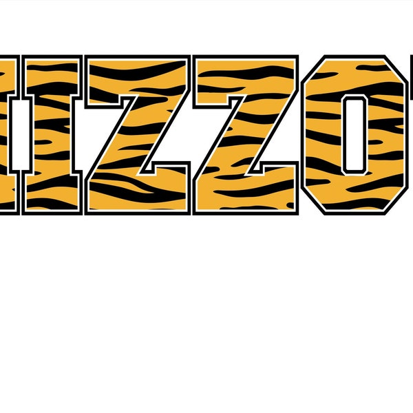 Mizzou Tiger Streifen SVG Digital Download