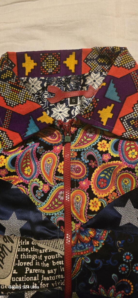 Upscaled Paisley Star Wars Patchwork Jacket. Sz S… - image 2