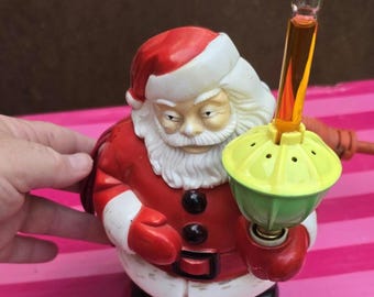 Vintage 1950's Royal Electric Christmas Santa Claus Holding Bubble Light