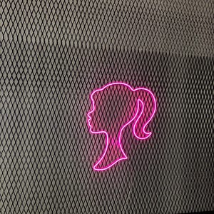 Aangepaste neonreclame voor tieners | Roze poppenbord | Verjaardagscadeau kinderen | Aangepast nachtlampje | Neonmuurkunst slaapkamer woondecoratie