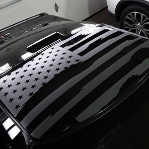 Corvette C4 targatak sliten amerikansk flagga vinyldekal 84-96