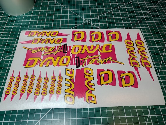 BMX Dyno D-tour Decal Set 86 87 88 Vintage - Etsy