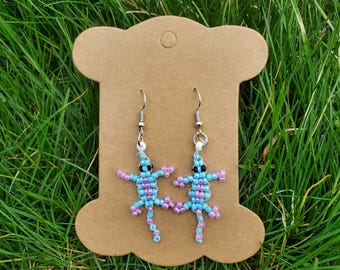 Bead critter dangle earrings || different animals ||