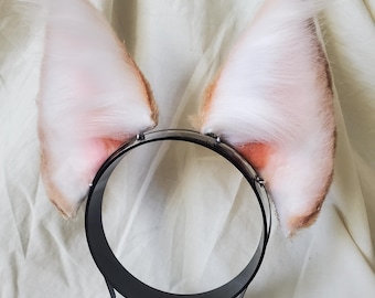 Cosplay canine ears (perky)- tan and white