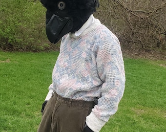 Handmade floral gender neutral oversized sweatshirt/sweater