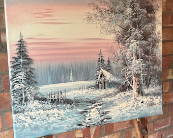 ルーヴシエンヌの雪 - アルフレッド・シスレーの手描き油絵複製、冬の
