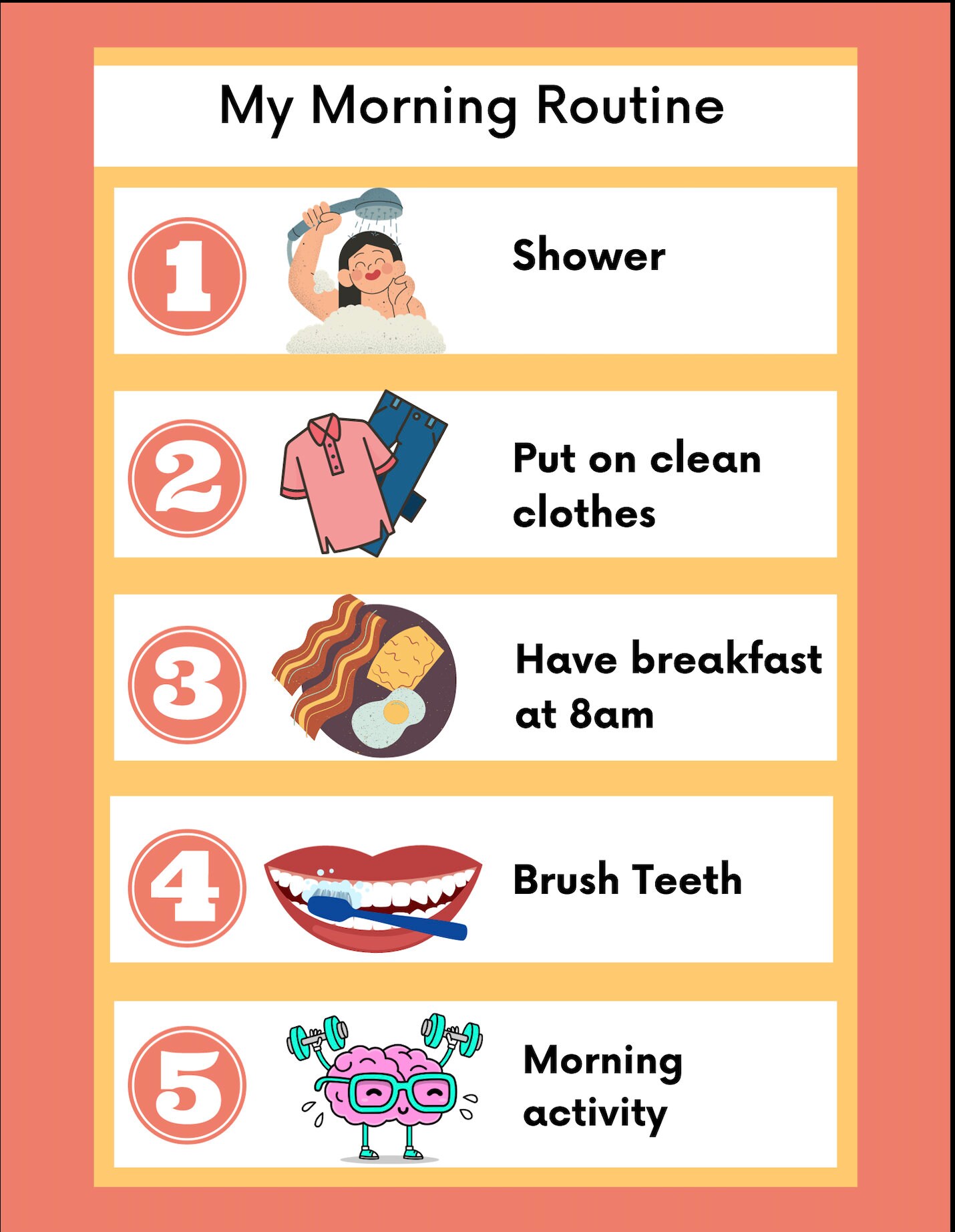 My Morning Routine dementia Instant PDF Download Etsy