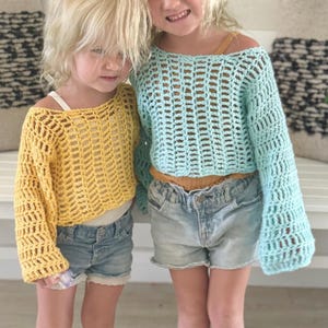 Häkelanleitung Kinderpullover Häkelanleitung Kinderkleid Häkelanleitung Cuff to Cuff Sweater Dress Crochet Pattern Fast Sweater Top Kids
