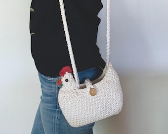 Crochet pattern chicken purse crochet pattern basket chicken crochet purse pattern crochet egg basket pattern chicken bag crochet pattern