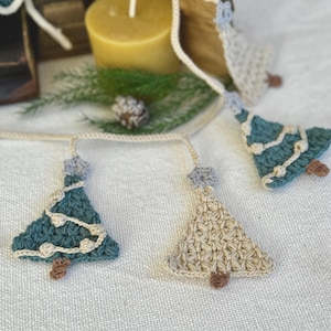 Crochet Pattern Christmas Tree Crochet Christmas Tree Garland Pattern for Crochet Christmas Tree Crochet Pattern Christmas Decoration Easy
