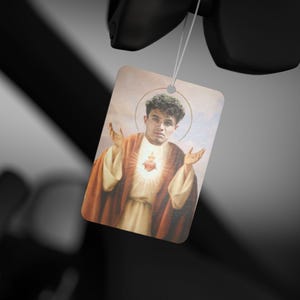 Saint Lando Norris Car Air Freshener, F1, gift, merch, lando norris gift