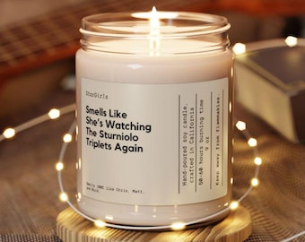 Sturniolo Triplets Candle, Sturniolo Brothers scented jar candle, Youtube stars, Nick Sturniolo, Chris Sturniolo, Matt Sturniolo, merch