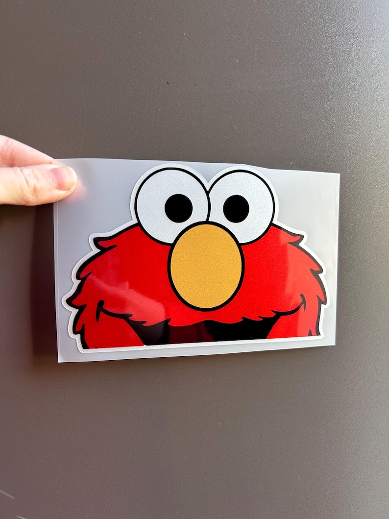 Sad Elmo Sticker Muppet Show Elmo - Cartoon Car Bumper Sticker Funny Decal Gift - Etsy