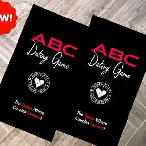 Das Beste Dating Kartenspiel, ABC Dating Karten, Spaß Paar Ideen, Wochenend Aktivität Herausforderung, Tolles Geschenk für, Date-Konzepte, Paare Vergnügen