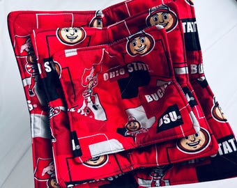 Ohio State Bowl Cozy Set, 3-piece Microwave Safe Cozies, Dining, Kitchen Accessories