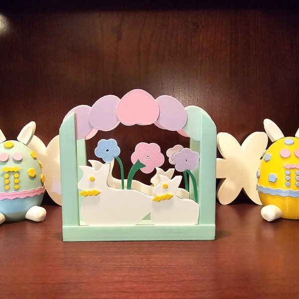 Easter "Bowtie Bunnies" Napkin Holder