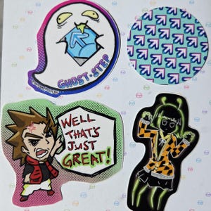 DDR Character Stickers | Dance Dance Revolution | Rage, Ghost step, Alien Alien, A3 Color Arrows