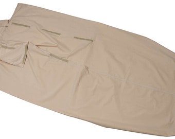 Original British Army Military GB Sleeping Bag Liner Khaki Used