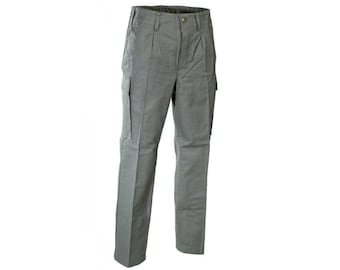 Original German Army Field Pants Bundeswehr Moleskin Trousers Genuine OD Green