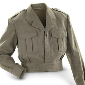 Authentic Belgian Army Field Ike Jacket in Olive Drab Wool – Genuine Military Surplus