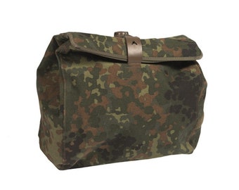 German Army Flectarn Camouflage Mask Bag Durable Military SurplusVintage Used