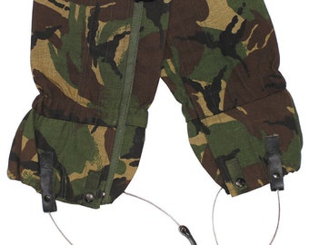 Corde en acier originale de camouflage de guêtres DPM de l'armée britannique de l'armée britannique utilisée