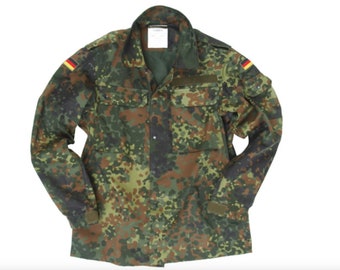 Genuine German Bundeswehr BW Original Field Shirt Light Jacket Flectarn Camo