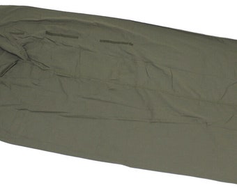 Original British Army Military GB Sleeping Bag Liner OD Green Used