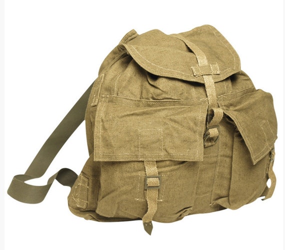 Czech Army M60 Small Rucksack With Straps Vintage Military Surplus Durable Used Etsy Ireland