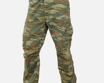 Pantalon BDU original de l'armée grecque, véritable pantalon militaire indéchirable camouflage lézard