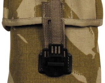 Original British Army Military GB Pouch Water Bottle MOLLE DPM Desert Used