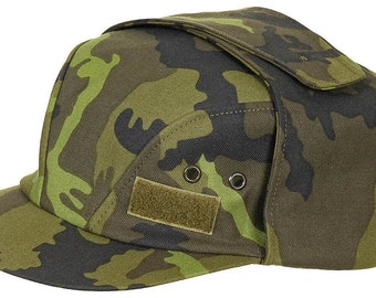 Gorra de verano original CZ Army Military Field M 95 Camo Orejeras Nuevo