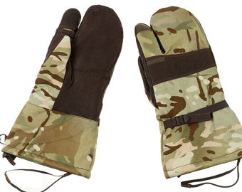 Original British Army GB Mittens MTP Camo Gore-tex Trigger Finger Used Size S