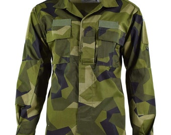 Original Swedish Army M90 Light Jacket Splinter Military Camo Field Combat NEW