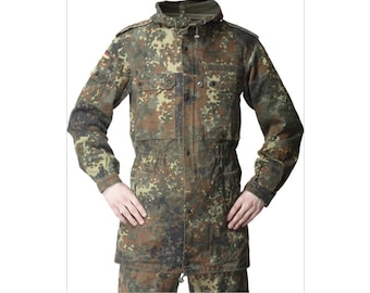 Bundeswehr Army Jacket BW Parka Flecktarn Camo Military Surplus Used No Lining