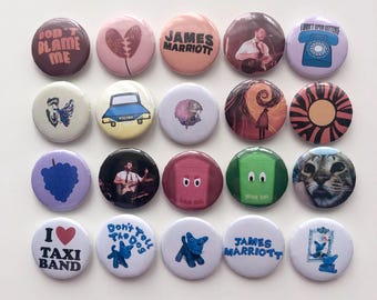 James Marriott Pin Badges - Set of 3-20 *25mm*