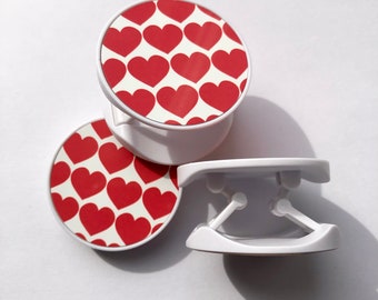 Love On Tour Heart Pattern Phone Grip/Stand