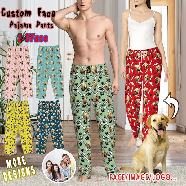 Custom Pajama Pants With Face Custom Pajama Pants for Men Women Custom Pajamas Pants Personalized Pajamas For Men and Women,Gifts,Woman PJs