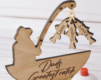 Fathers day | personalized fisherman gift | fishing gift for dad or grandpa