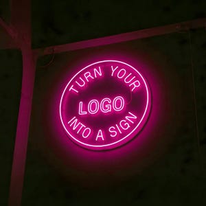 Custom LED Neon Sign: Business Logo, Wall Decor