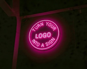 Custom LED Neon Sign: Business Logo, Wall Decor
