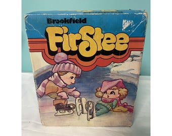 Kids Ice Skates with TWO BLADE Runners Black Firstee Size 12 Beginner 80s