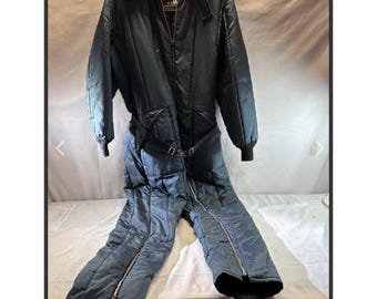 Unisex Vintage Reversible ANBA Ski Suit: 70s/80s Snowsuit Size Men