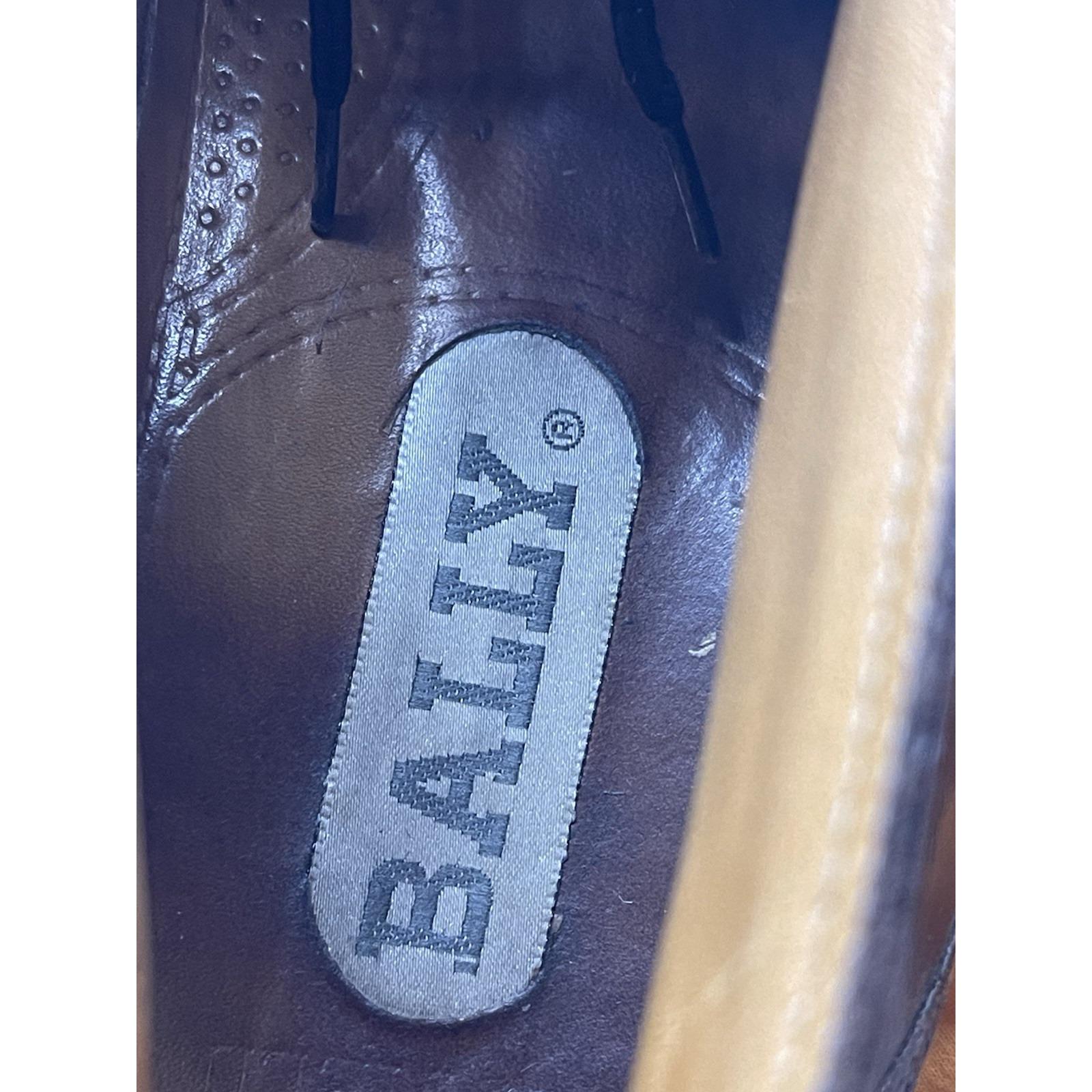 VINTAGE BALLY SHEFFIELD HIGH TOP MEN\'S SHOE - BROWN size 9 Bin E‎ VINTAGE BALLY SHEFFIELD HIGH TOP MEN main image 4