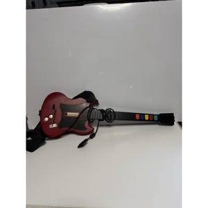 RED Guitar Hero Gibson SG Red Octane PS2 Wired Controller  Tested