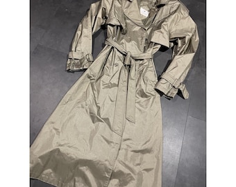 Worthington Essentials Size 10 Women's Trench Coat Jacket Brown Long-200