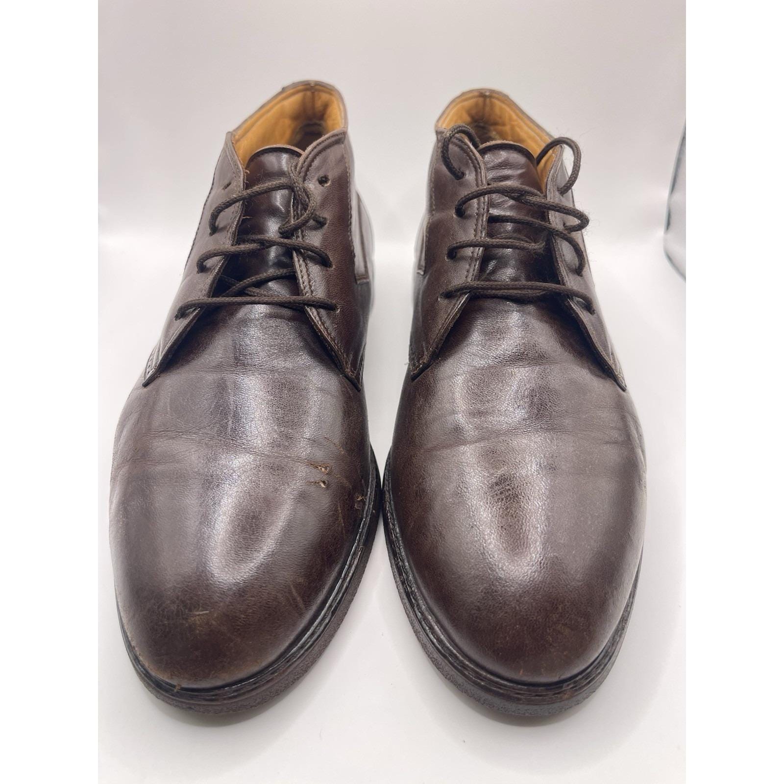 VINTAGE BALLY SHEFFIELD HIGH‎ TOP MEN\'S SHOE - BROWN size 9 Bin E Vintage Bally SHEFFIELD High Top Men main image 3