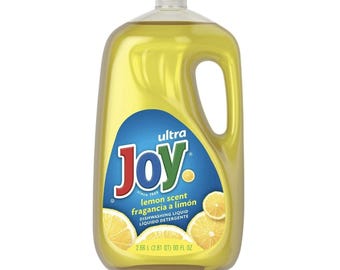 Jabón líquido para platos JOY Ultra con aroma a limón fresco, 90 onzas líquidas