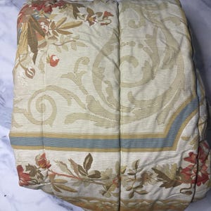 Vtg Ralph Lauren Tres King Comforter Cover Galahad Paisley Cotton 100"x92"