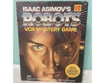Juego de misterio VCR Isaac Asimov Robots VINTAGE 1988 de Kodak: ¡en excelente estado y completo!